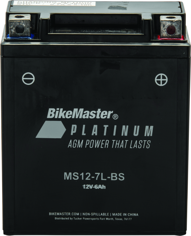 BikeMaster AGM Battery - MS12-7L-BS 780740 780740 Photo - Primary