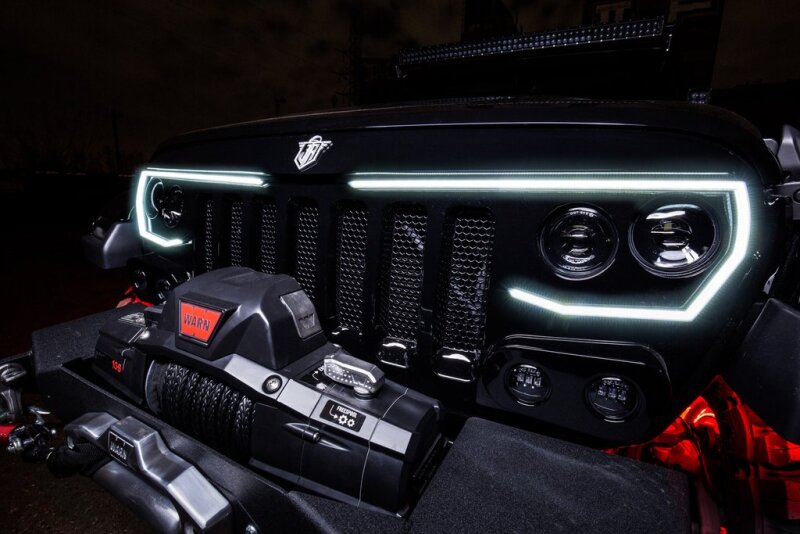 ORACLE Lighting Oracle VECTOR Series Full LED Grille - Jeep Wrangler JL/JT - NA 5837-PRO 5837-PRO Photo - lifestyle view