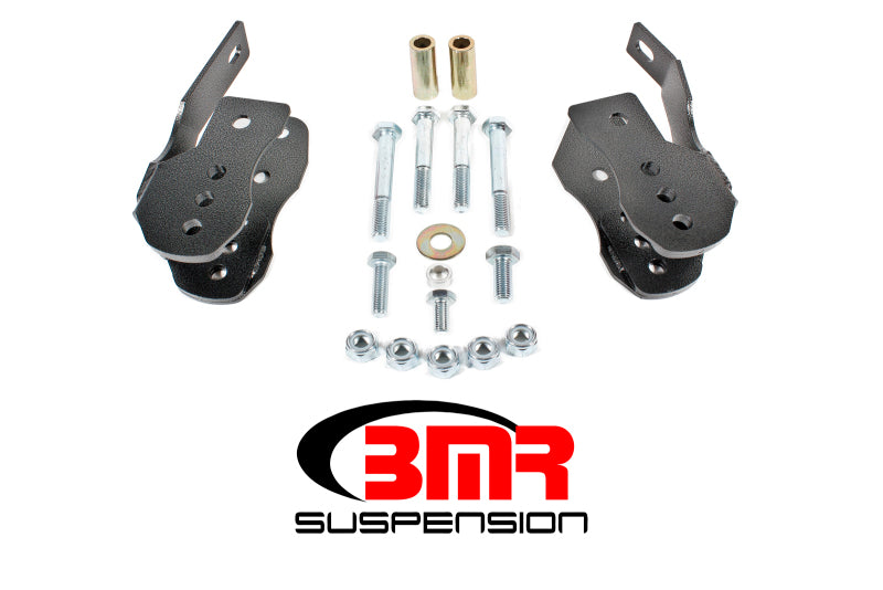 BMR Suspension BMR 05-14 S197 Mustang Bolt-On Control Arm Relocation Brackets - Black Hammertone CAB005H CAB005H Photo - Primary
