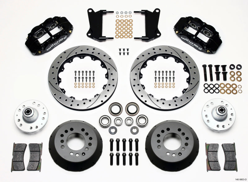 Wilwood FNSL6R Front Hub Kit, 12.88", Drilled, 67-69 Camaro, 64-72 Nova 140-9803-D Photo - Primary