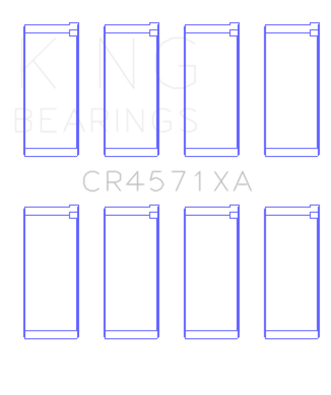 King Engine Bearings Mitsubishi 4D56 (Size +0.50mm) Connecting Rod Bearing Set CR4571XA0.5 CR4571XA0.5 Photo - Primary