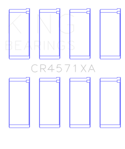 King Engine Bearings Mitsubishi 4D56 (Size +0.50mm) Connecting Rod Bearing Set CR4571XA0.5 CR4571XA0.5 Photo - Primary
