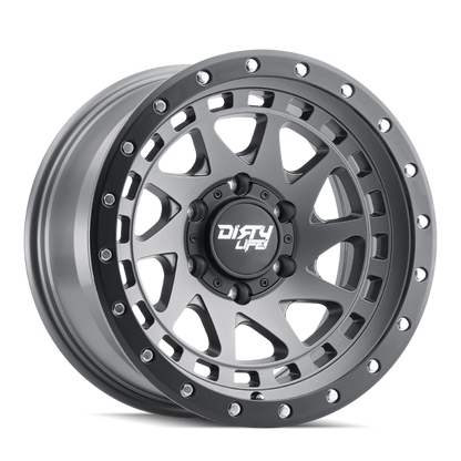 Dirty Life 9311 Enigma Pro 17x9/5x127 BP/-12mm Offset/71.5mm Hub Satin Graphite Wheel - Beadlock 9311-7973MGT12 9311-7973MGT12 Photo - Primary