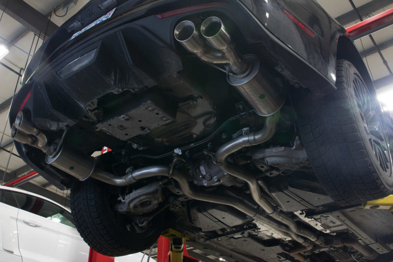 ROUSH 2018-2019 Ford Mustang 5.0L V8 Cat-Back Exhaust Kit (Fastback Only) 422093 422093 Photo - Mounted
