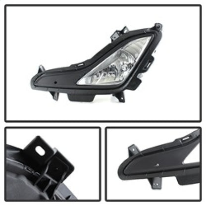 Spyder Hyundai Elantra 2014+ OEM Style Fog Lights W/Switch Clear FL-HYE2014-C 5080462 5080462 Photo - Unmounted