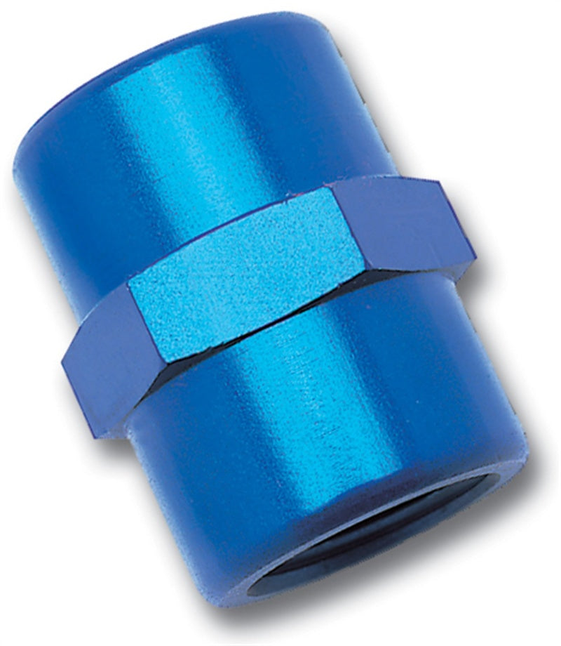 Russell 1/4 Inch Female Pipe Couple (Blue Finish) 661450 Photo - Primary