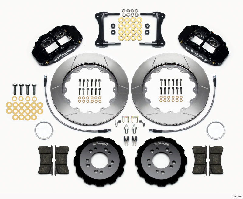 Wilwood Narrow Superlite 6R Front Hat Kit 14.00in 2008-up Hyundai Genesis Coupe w/Lines 140-13044 140-13044 Photo - Primary