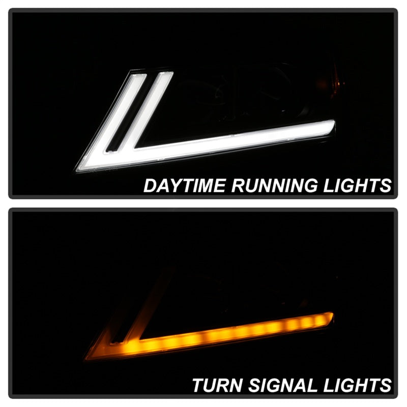 SPYDER xTune 14-18 Chevy Impala (Excl Limited) DRL Halogen Proj Headlights - Blk Smk (PRO-JH-CIM15-LB-BSM) 9042881 9042881 Photo - Unmounted