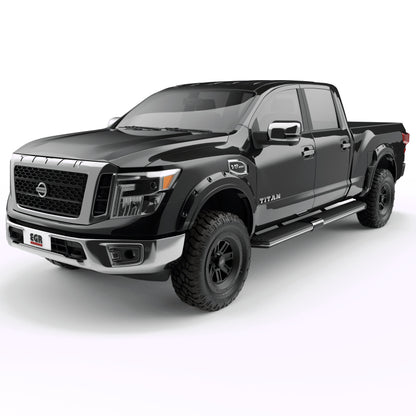 EGR 16+ Nissan Titan XD Bolt-On Look Color Match Fender Flares - Set - Black Metallic 795904-G41 795904-G41 Photo - Primary