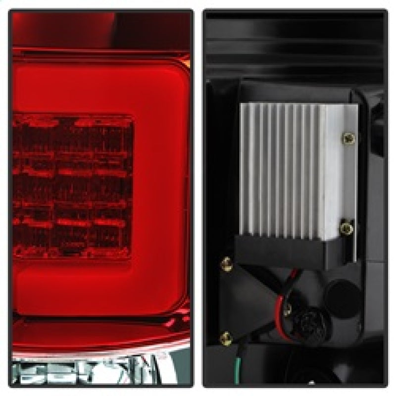 Spyder 09-14 Ford F150 V2 Light Bar LED Tail Lights - Red Clear (ALT-YD-FF15009V2-LBLED-RC) 5084224 5084224 Photo - Unmounted