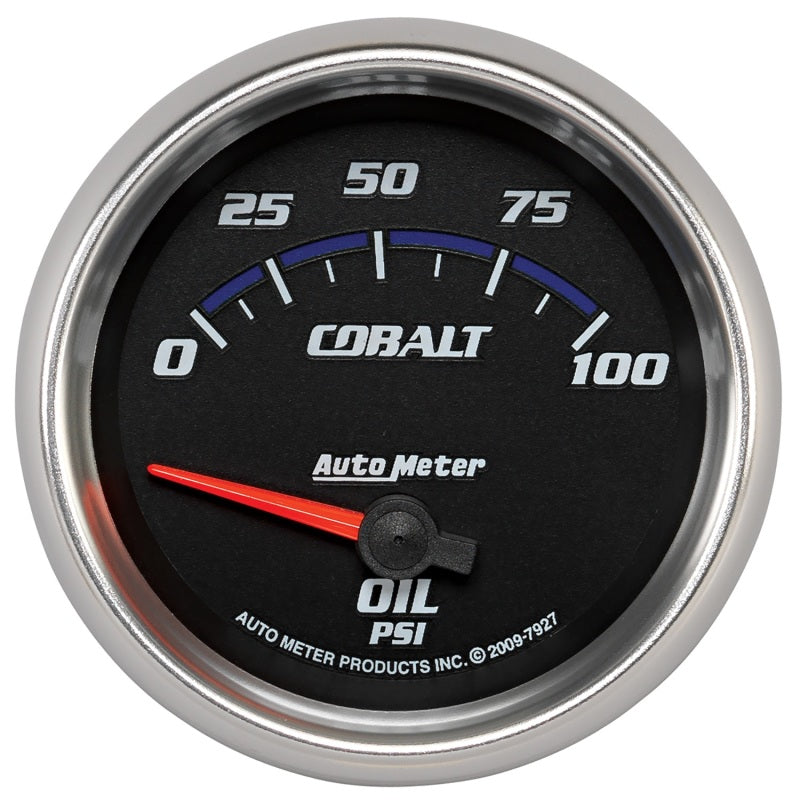 Autometer Gauge, Oil Pressure, 2 5/8", 100 Psi, Electric, Cobalt 7927 Photo - Primary