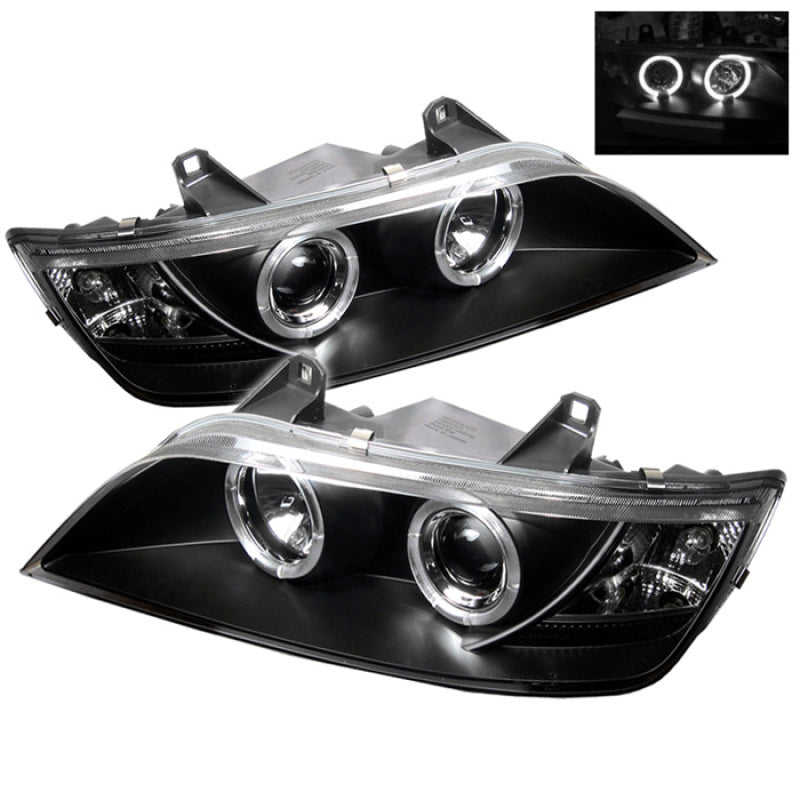 Spyder BMW Z3 96-02 Projector Headlights LED Halo Black High H1 Low H1 PRO-YD-BMWZ396-HL-BK 5009081 5009081 Photo - Primary