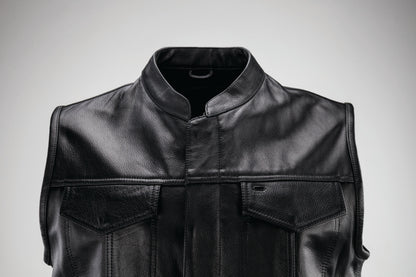 Kuryakyn Leather By River Road Vandal Club Vest Black - Small 094398 094398 User 3