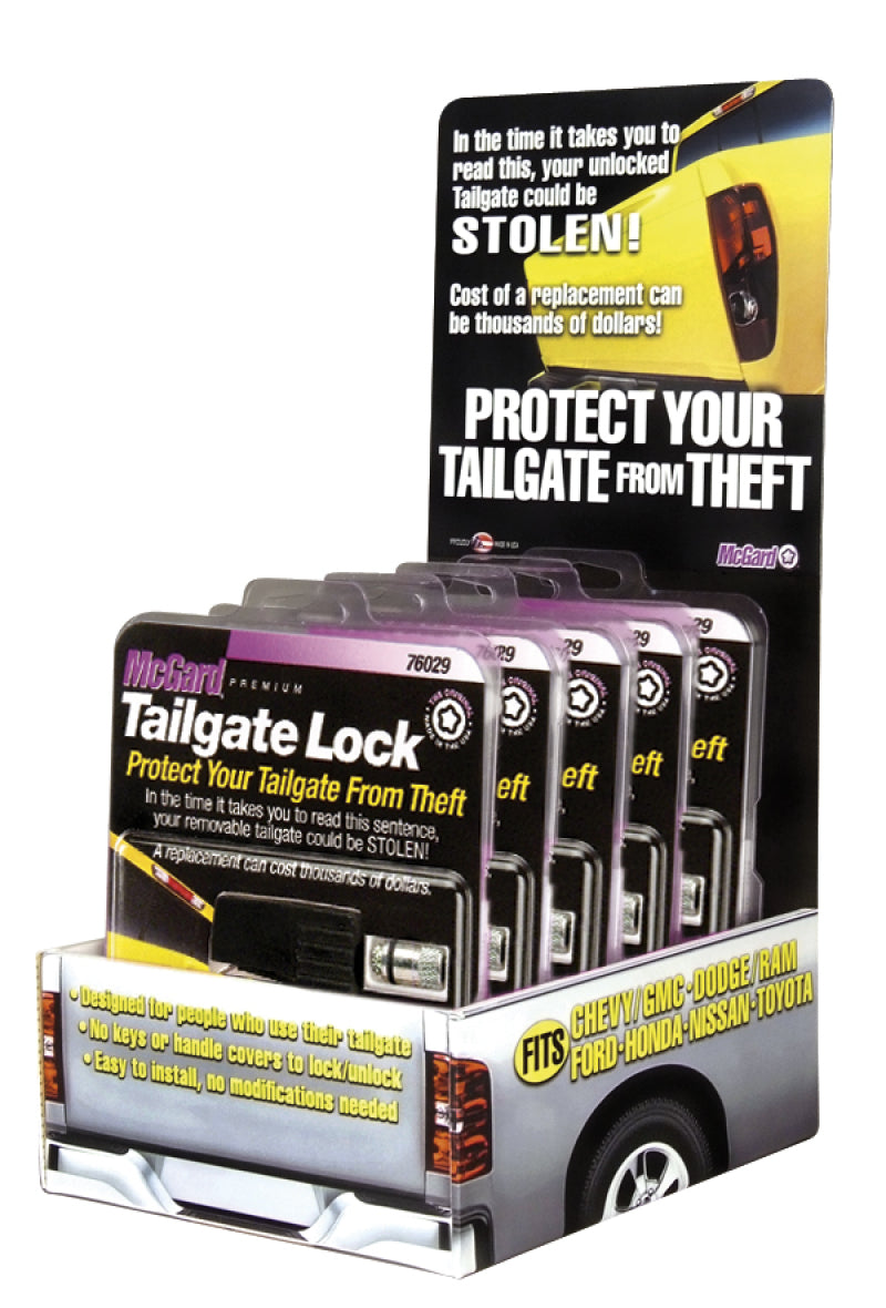 McGard Tailgate Lock Counter Display - Includes (5) Sets of PN 76029 / (1) Display 90214 90214 Photo - Primary