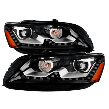 SPYDER Xtune Volkswagen Passat 12-14 OE Projector Headlights Not Compatible w/ Hid Black PRO-JH-VP12-NA-BK 9933448 9933448 Photo - Primary