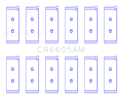 King Engine Bearings King Toyota 5ME/5MGE/7MGE/7MGTE (Size STD) Rod Bearing Set CR6605AM CR6605AM Photo - Primary