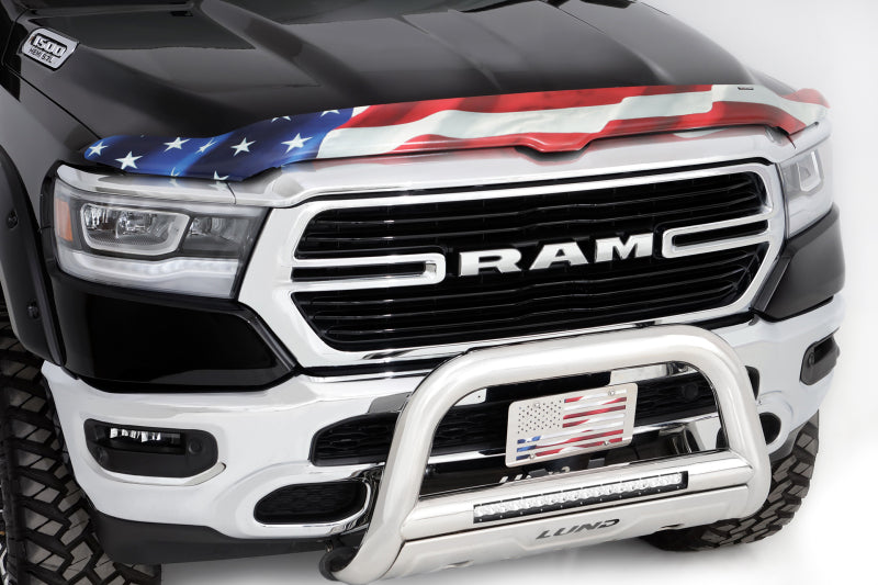 Stampede 2019 Ram 1500 Vigilante Premium Hood Protector - Flag 2019-41 2019-41 Photo - Mounted