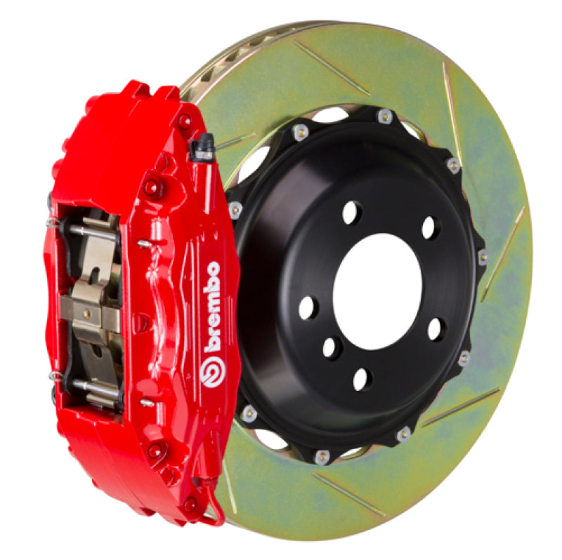 Brembo 18+ Model 3 RWD Front GT BBK 6 Piston Cast 355x32 2pc Rotor Slotted Type-1-Red 1M2.8065A2 1M2.8065A2 Photo - Primary