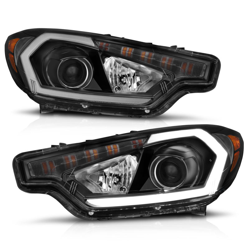 ANZO 2014-2016 Kia Forte Projector Headlights w/ Light Bar Black Housing w/ DRL 121562 121562 User 6