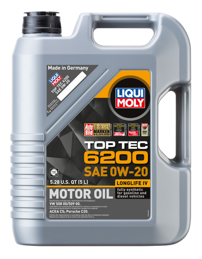 LIQUI MOLY 5L Top Tec 6200 Motor Oil SAE 0W20 20238 20238 Photo - Primary
