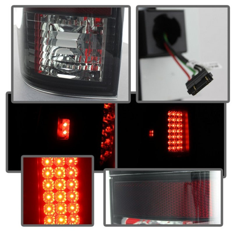 Spyder Ford F150 side 97-03/F250 Super Duty 99-07 LED Tail Lights Blk Smke ALT-YD-FF15097-LED-BSM 5078179 5078179 User 1