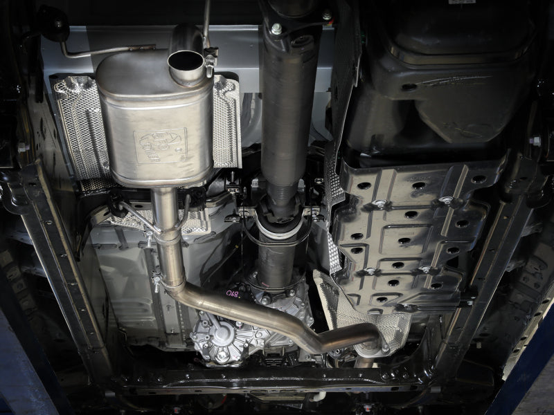 aFe 2024 Toyota Tacoma L4-2.4L ROCK BASHER 2.5in 409 Stainless Steel Cat-Back Exhaust System 49-46073 49-46073 Photo - Mounted