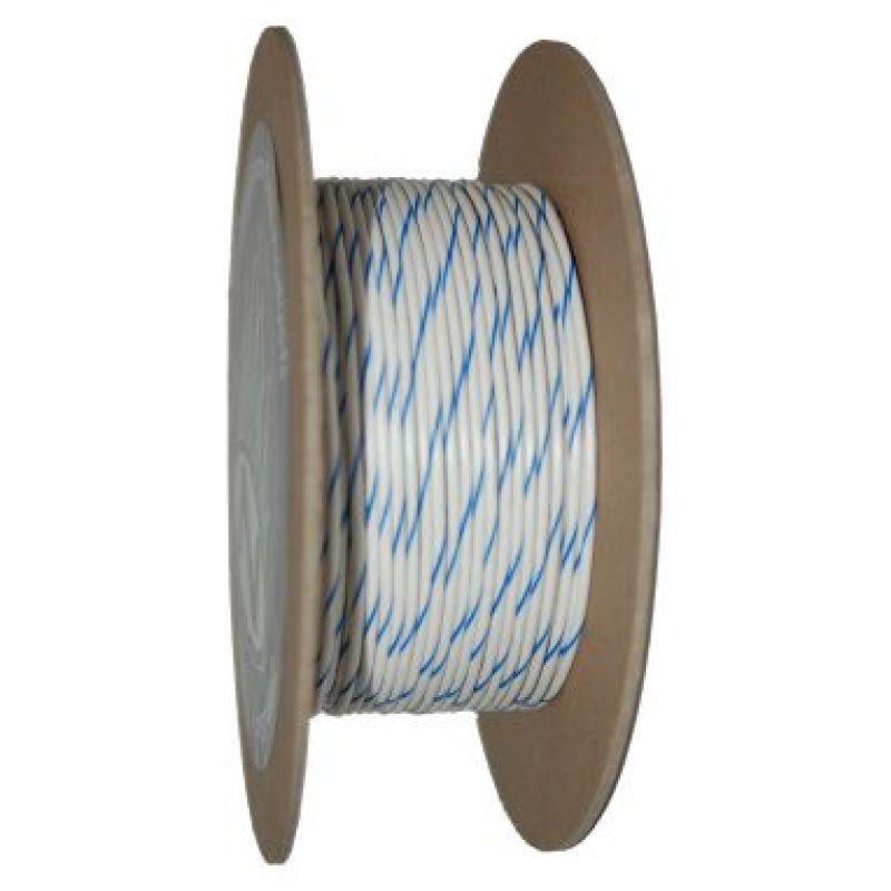 NAMZ OEM Color Primary Wire 100ft. Spool 18g - White/Blue Stripe NWR-96-100 NWR-96-100 Photo - Primary