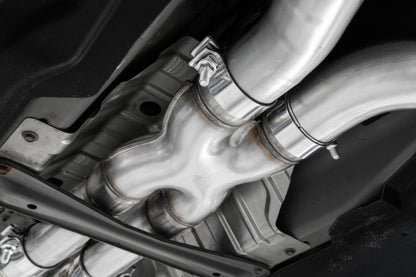 MBRP 17+ Infiniti Q60 3.0L RWD/AWD 3in Cat-Back Dual Split Rear Street Version w/4.5in OD Tips -T304 S4406304 S4406304 Photo - Close Up