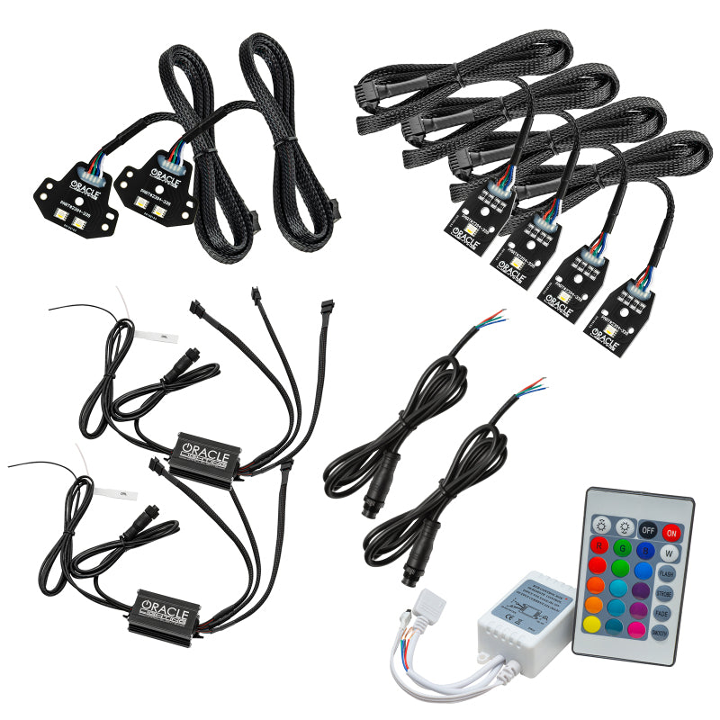 ORACLE Lighting Oracle 15-21 Dodge Charger RGB+W DRL Headlight DRL Upgrade Kit - ColorSHIFT w/ Simple Controller 1443-504 1443-504 Photo - Primary