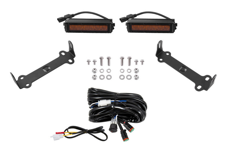 Diode Dynamics 14-21 Toyota 4Runner Stage Series SAE/DOT LED Lightbar Kit - Amber Driving DD6757 DD6757 Photo - Primary