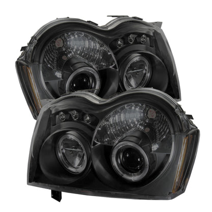 Spyder Jeep Grand Cherokee 05-07 Projector Headlights LED Halo LED Blk Smke PRO-YD-JGC05-HL-BSM 5078551 5078551 Photo - Primary