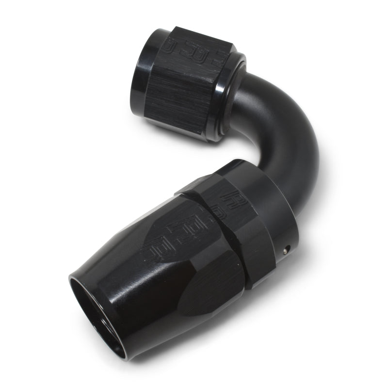 Russell #12 Full Flow Swivel 120° Tight Radius Hose Ends - All Black 613435 Photo - out of package
