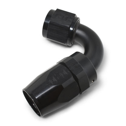 Russell #12 Full Flow Swivel 120° Tight Radius Hose Ends - All Black 613435 Photo - out of package