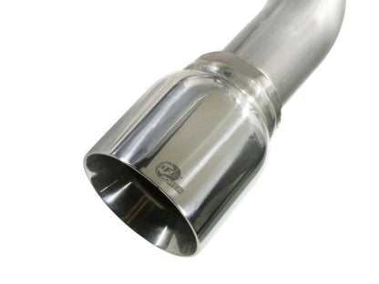 aFe MACHForce XP 3in-2.5in SS Exhaust Axle-Back 17-19 Audi A4 (B9) L4-2.0L (t) - Polished 49-36419-P 49-36419-P Photo - Close Up