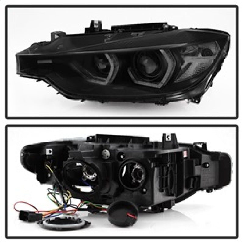 Spyder 12-14 BMW F30 3 Series 4DR Projector Headlights - LED DRL - Blk Smoke PRO-YD-BMWF3012-DRL-BSM 5085047 5085047 Photo - Unmounted