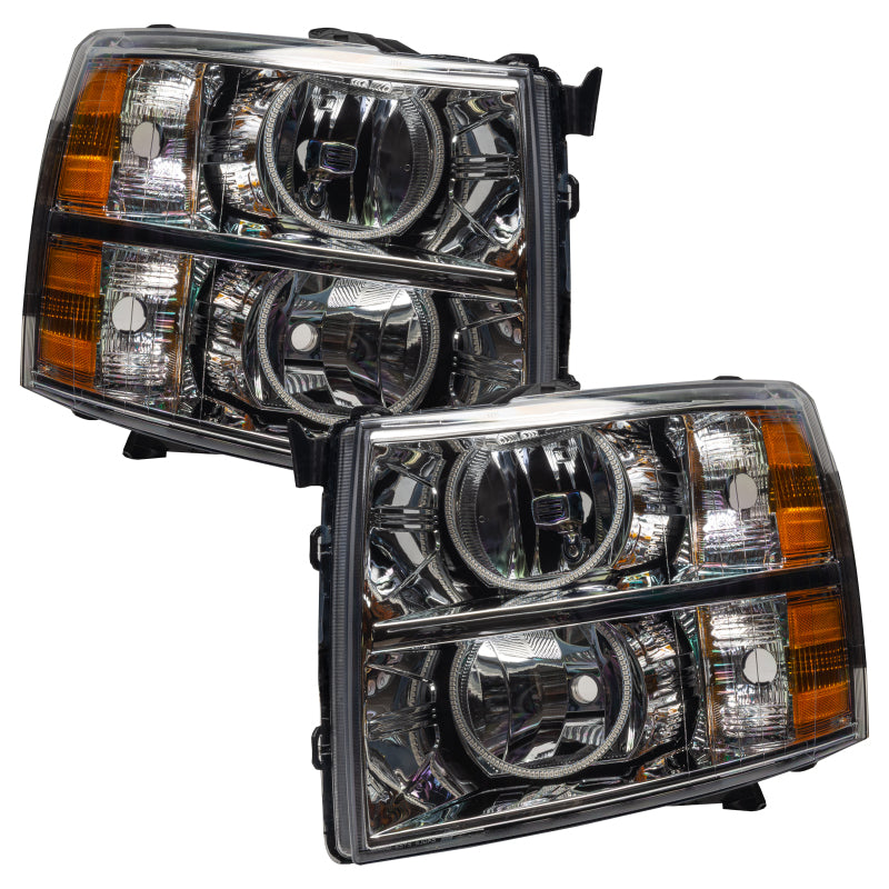 ORACLE Lighting 07-13 Chevrolet Silverado Pre-Assembled LED Halo Headlights (Round Style) - Blue 7007-002 7007-002 Photo - in package
