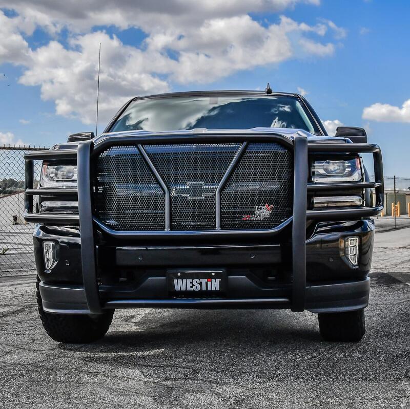 Westin 16-18 Chevrolet Silverado 1500 HDX Modular Grille Guard - Black 57-23875 57-23875 Photo - Mounted