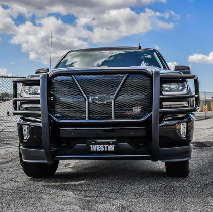 Westin 16-18 Chevrolet Silverado 1500 HDX Modular Grille Guard - Black 57-23875 57-23875 Photo - Mounted