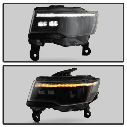 SPYDER 14-21 Jeep Grand Cherokee Proj Headlights - Halogen Model Only - PRO-YD-JGC14HALSI-SBGR-BK 5088949 5088949 User 6