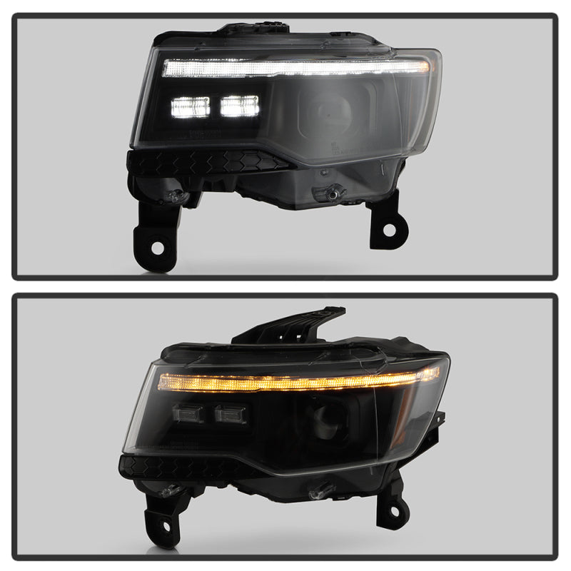 SPYDER 14-21 Jeep Grand Cherokee Proj Headlights - Halogen Model Only - PRO-YD-JGC14HALSI-SBGR-BK 5088949 5088949 User 6
