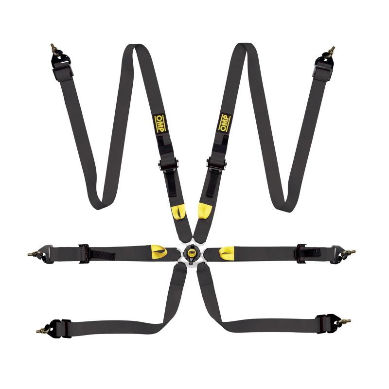 OMP Safety Harness First 2In Black (Fia 8853-2016) Pull Up - Steel Adj DA0-0208-A01-071 DA0-0208-A01-071 Photo - Primary