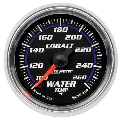 Autometer Gauge Water Temp 2 1/16" 100-260 Deg. F, Digital Stepper Motor Cobalt 6155 Photo - Primary