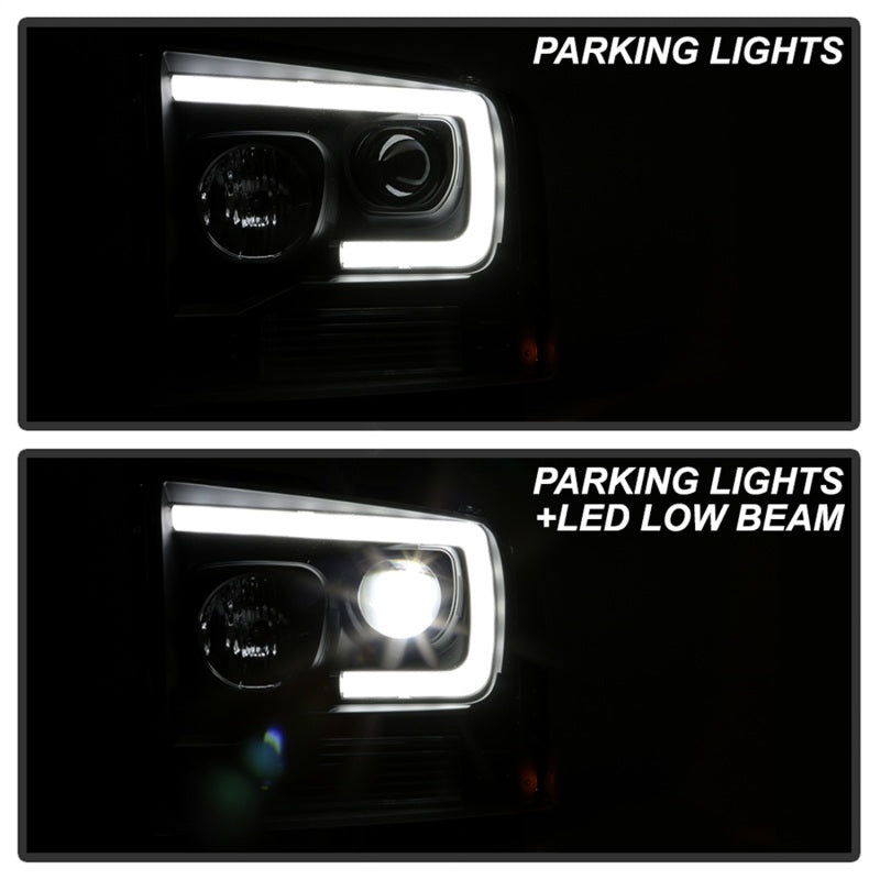Spyder 05-07 Ford F250/350/450 Super Duty Projector LED Black PRO-YD-FS05V2PL-BK 5087911 5087911 Photo - Unmounted