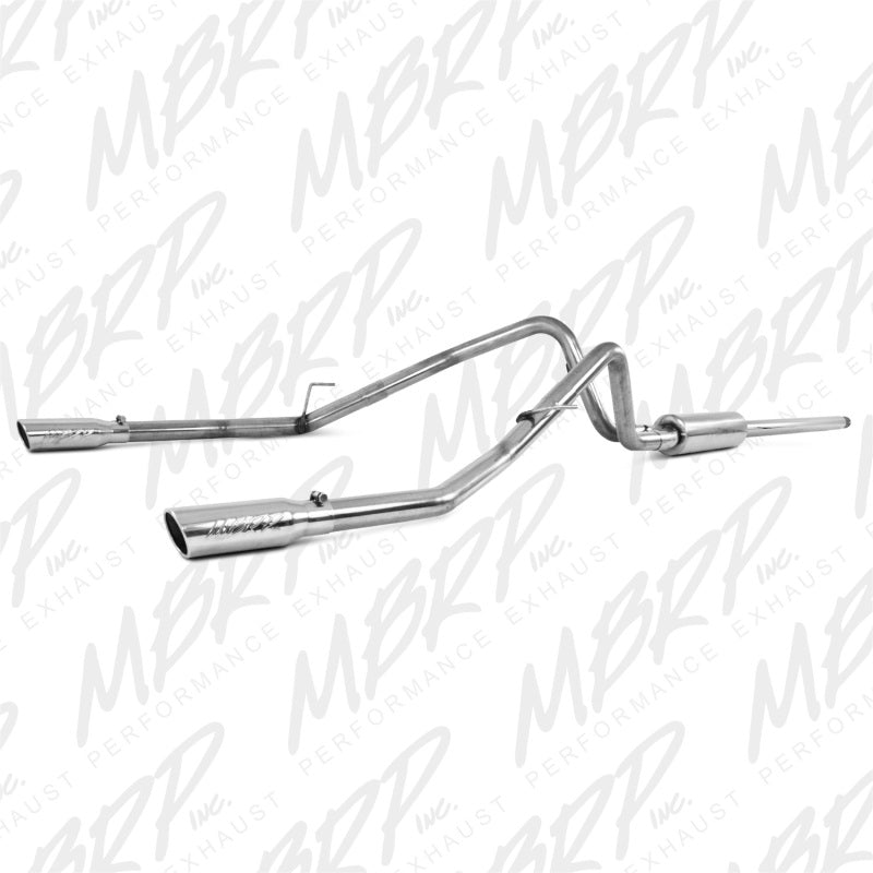 MBRP 2004-2008 Ford F150 4.6/5.4L EC/CC-SB Cat Back Dual Split Rear S5202409 Photo - Primary