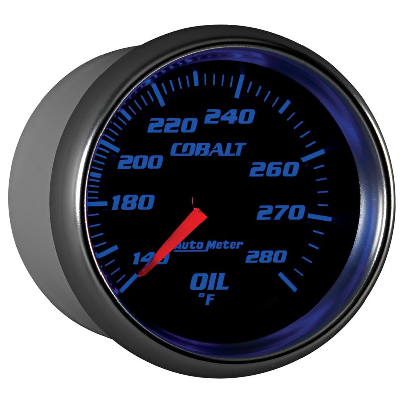 Autometer Gauge, Oil Temp, 2 5/8", 140-280 Deg. F, Mechanical, Cobalt 7941 User 6