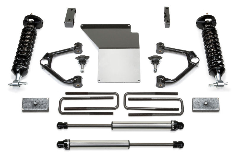 Fabtech 14-18 GM K1500 w/OE Alum. UCA 4in Budget UCA System w/DL 2.5 Coilovers & Rear DL Shocks K1070DL K1070DL Photo - Primary
