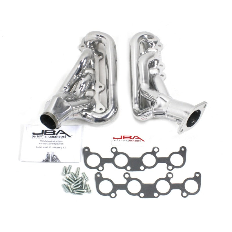 JBA 15-20 Ford Mustang 5.0L 1-3/4in Stainless Steel Silver Ceramic Shorty Header 1689SJS 1689SJS Photo - Primary