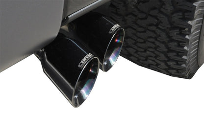 Corsa 10-10 Ford F-150 Raptor 5.4L V8 Black Sport Cat-Back Exhaust 14388BLK 14388BLK Photo - Mounted