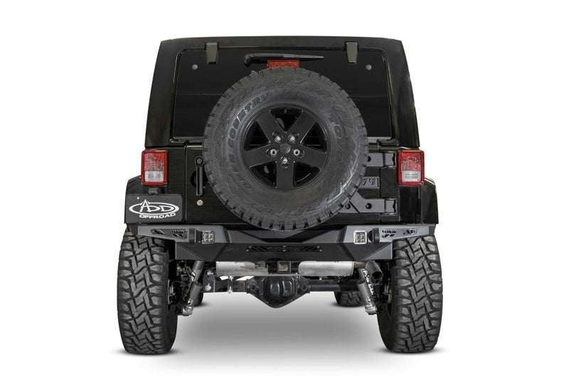 Addictive Desert Designs 17-18 Jeep JK Stealth Fighter HD Rear Bumper R951271280103 R951271280103 Photo - Mounted