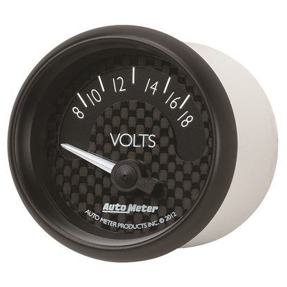 Autometer GT Series 52mm Short Sweep Electronic 8-18 Volts Voltmeter 8092 8092 User 2